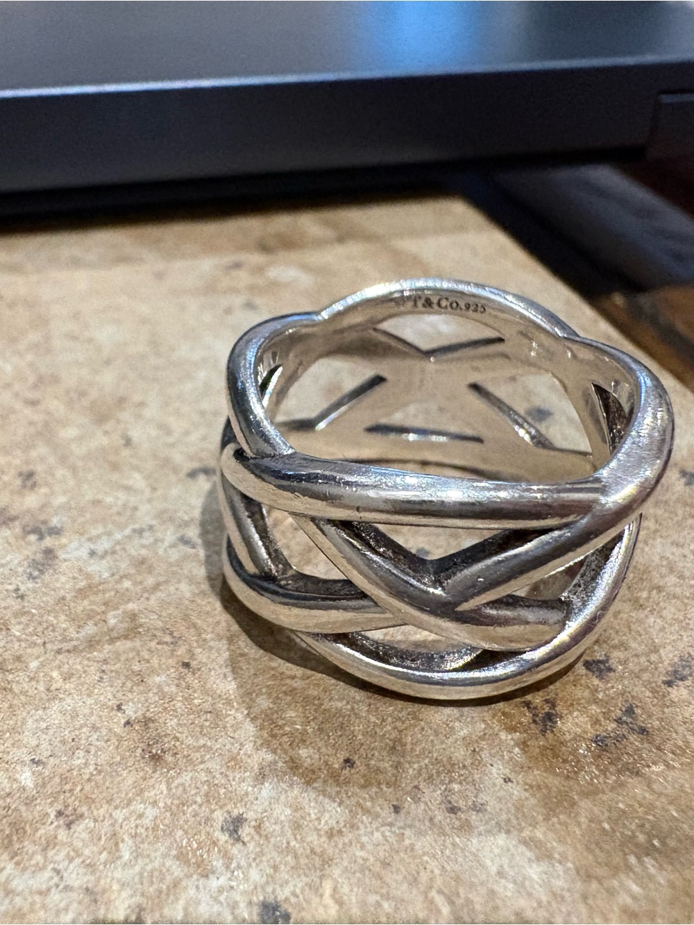 Tiffany & Co. Sterling Interlaced Band - Silver